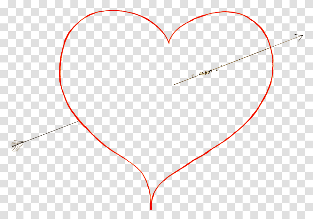 Redheart Outline Heart, Bow Transparent Png