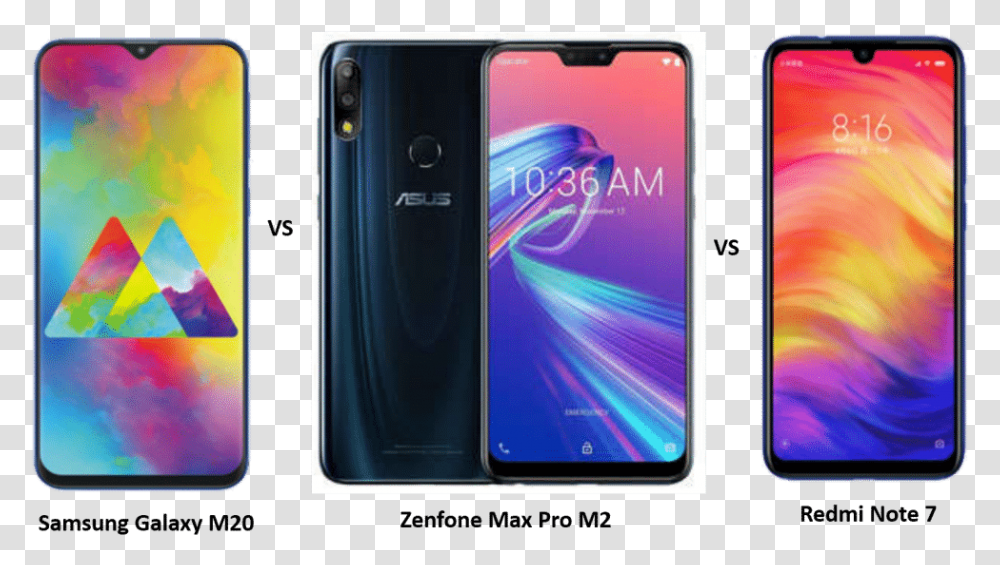 Redmi Note 7 Vs Asus Zenfone Max Pro, Mobile Phone, Electronics, Cell Phone, Iphone Transparent Png