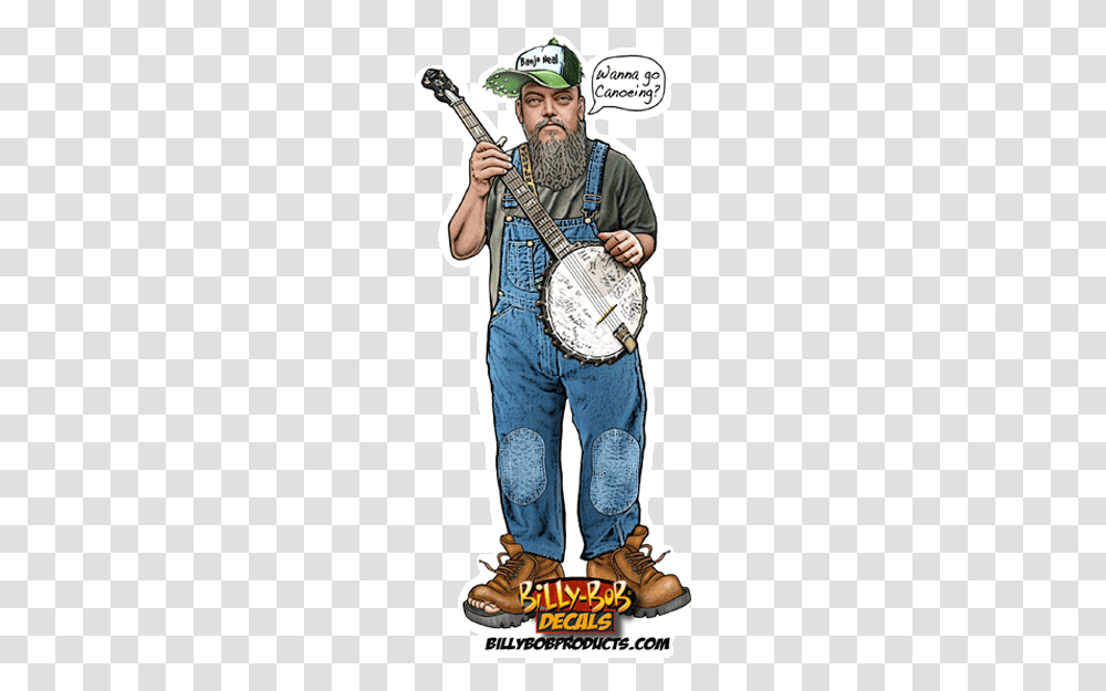 Redneck Banjo, Person, Human, Leisure Activities, Musical Instrument Transparent Png