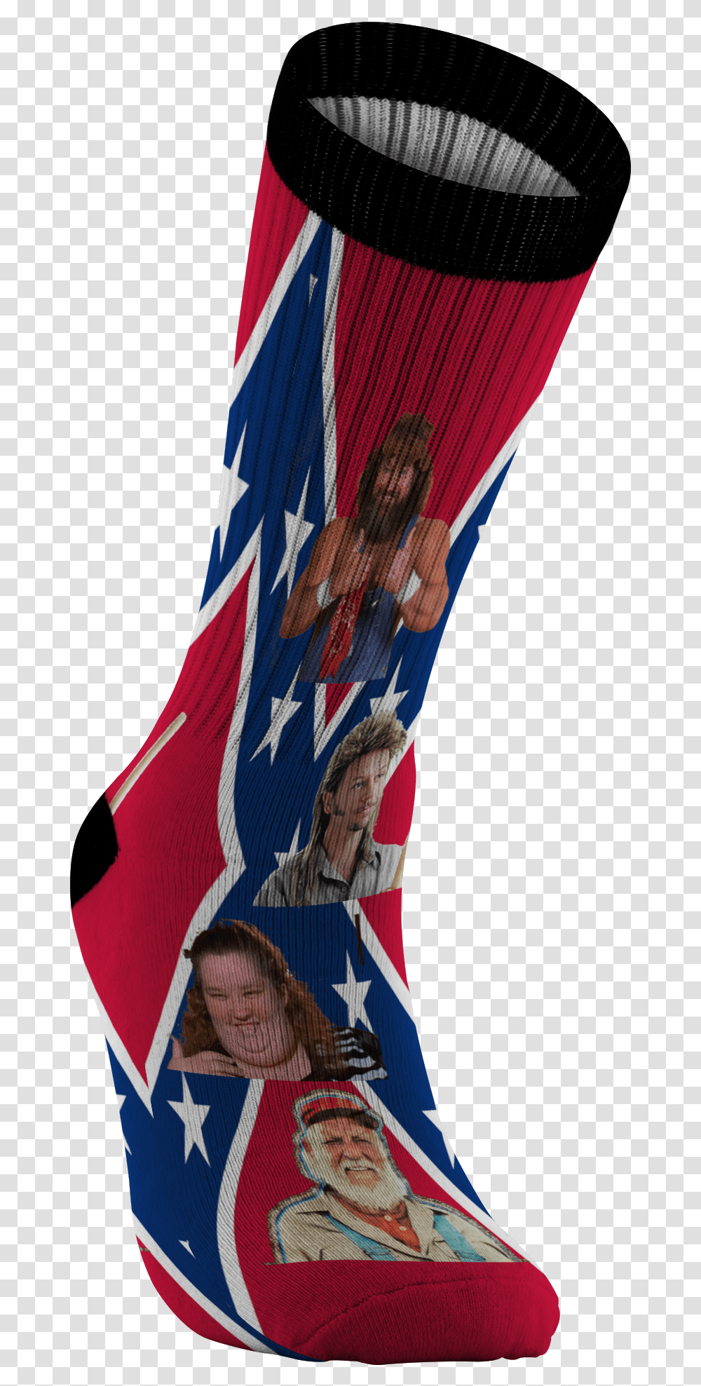 Redneck Hillbilly Hall Of Fame Confederate Dukes Of Hillbilly Socks, Person, Flag Transparent Png