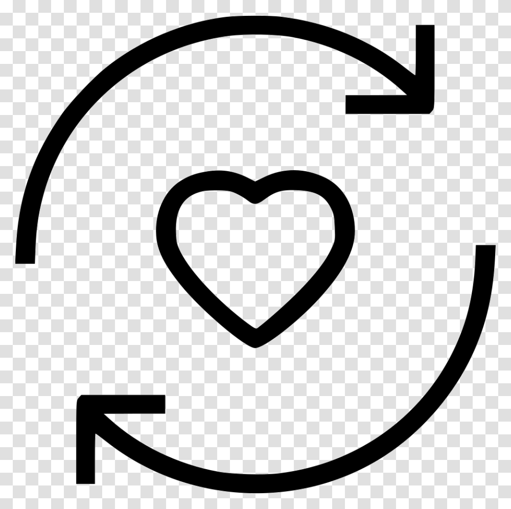 Redo Arrow Circle Round Copyright Symbol Clip Art, Stencil, Label, Heart Transparent Png