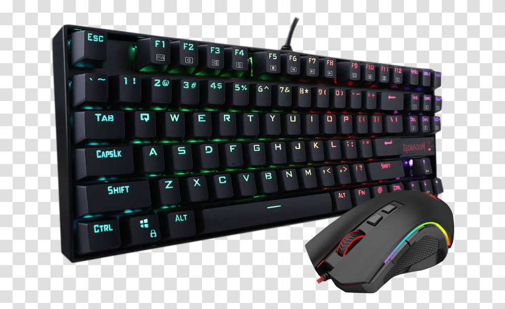 Redragon Gaming Keyboard And Mouse, Computer Keyboard, Computer Hardware, Electronics Transparent Png