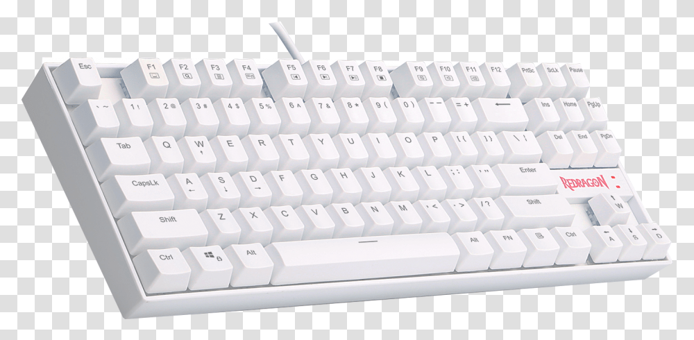 Redragon Usa Red Dragon White Keyboard, Computer Keyboard, Computer Hardware, Electronics Transparent Png