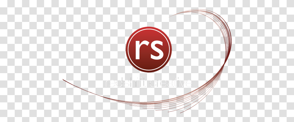 Redshift Creative Logo Swoosh Redshift Circle, Text, Label, Paper, Alphabet Transparent Png