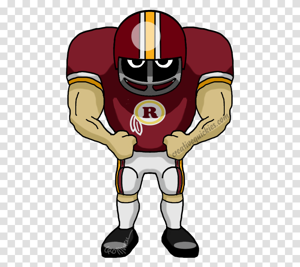 Redskins At Getdrawings Com Free For Personal Saints Football Player Cartoon, People, Hand, Helmet Transparent Png