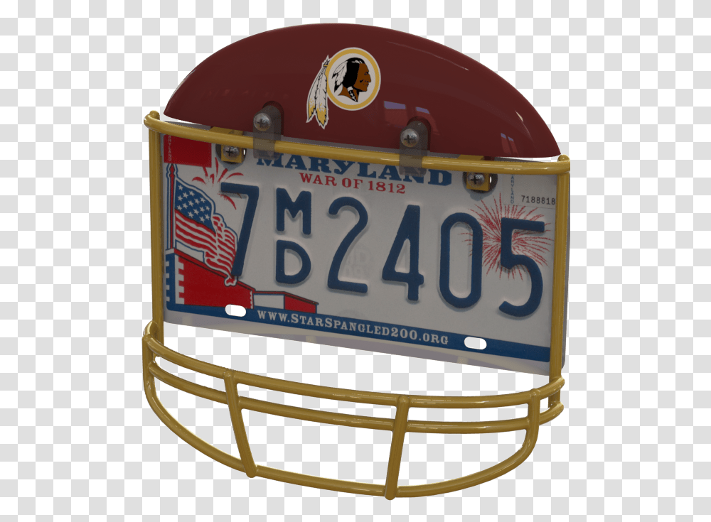 Redskins Helmet Washington Redskins, Vehicle, Transportation, License Plate, Crash Helmet Transparent Png