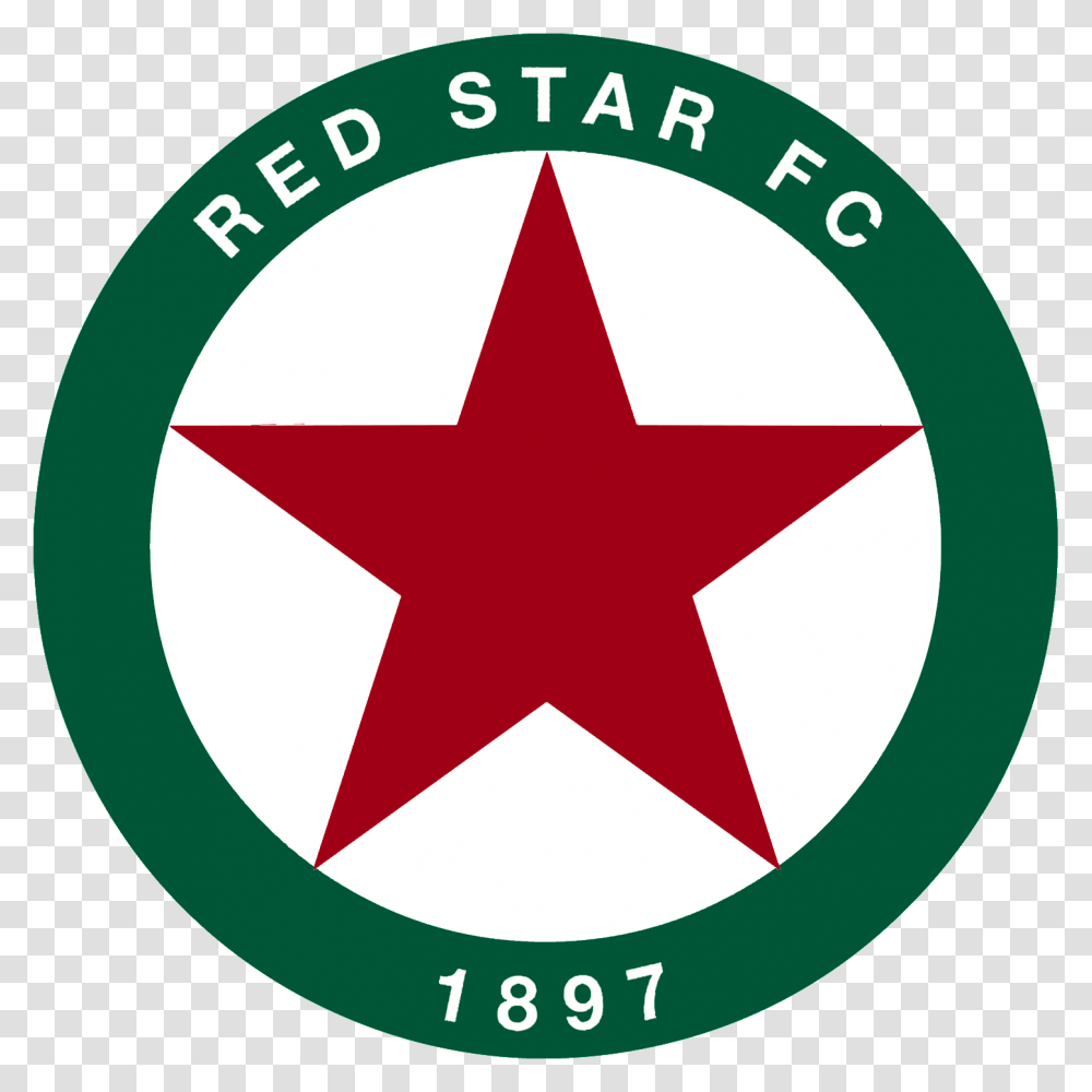 Redstarfc Badge Red Star Fc, Star Symbol, Logo, Trademark Transparent Png