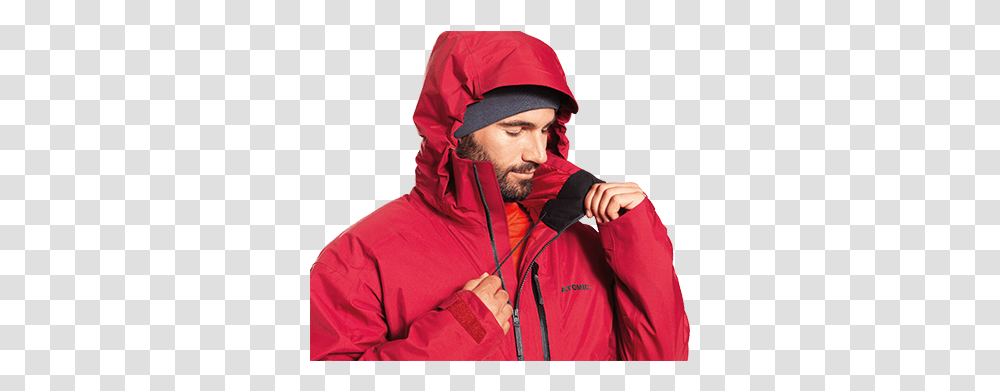 Redster Gtx Jacket Hooded, Clothing, Apparel, Person, Human Transparent Png