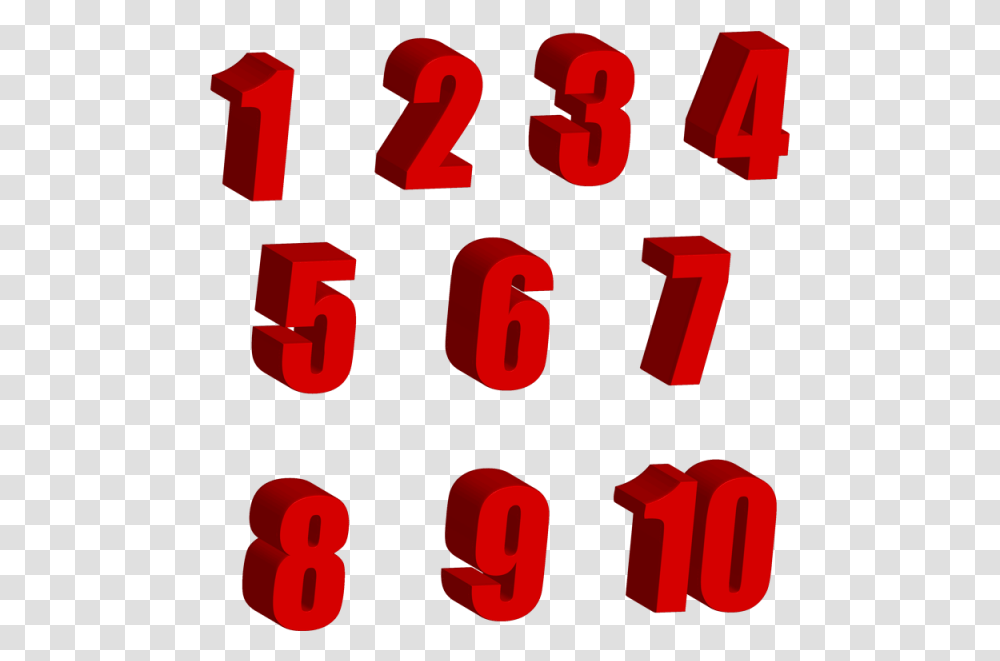 Redtextfontclip Artmaterial Numeros Em 3d, Number, Alphabet, Poster Transparent Png