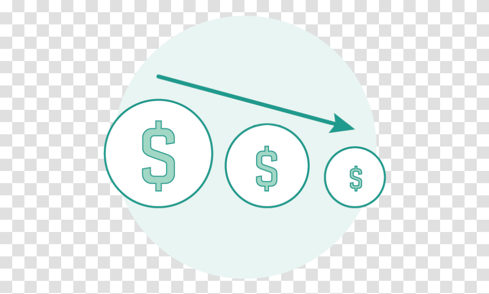 Reduce Costs Green Illustration Circle, Number, Sphere Transparent Png