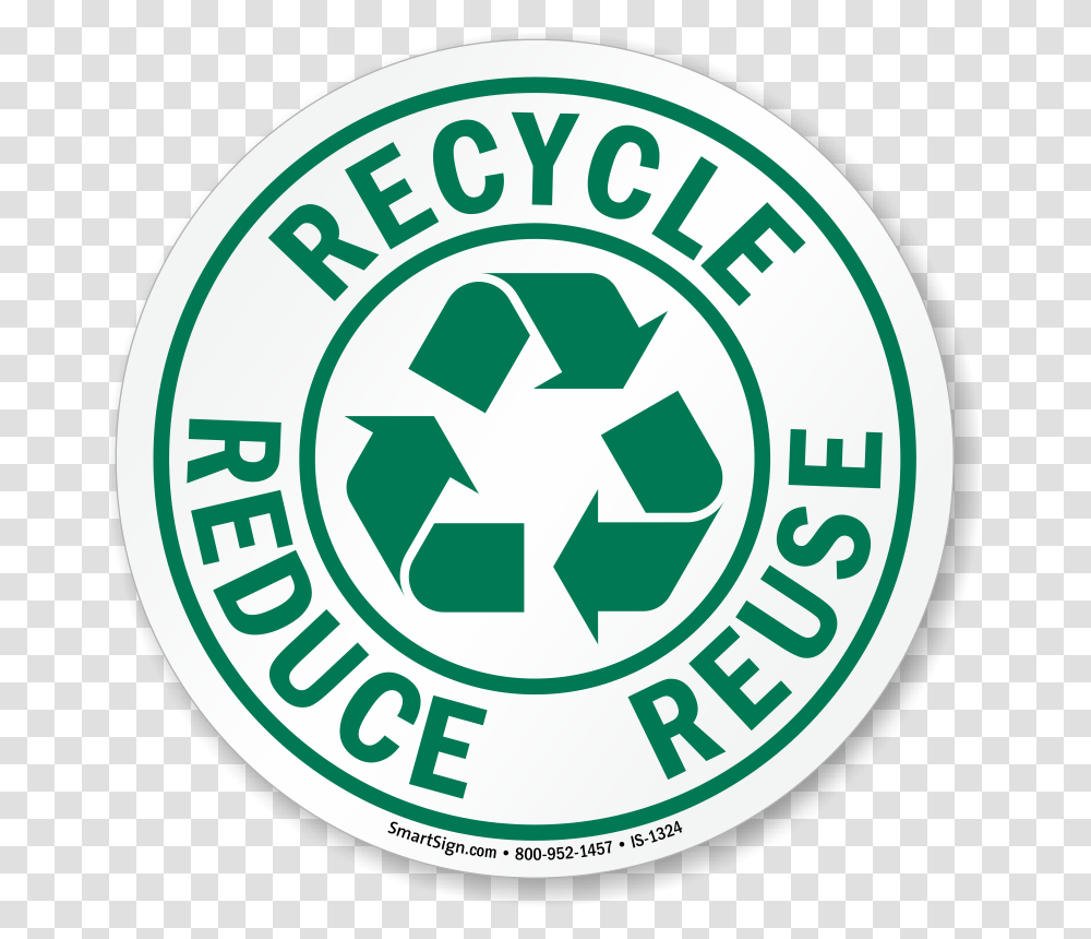 Reduce Reuse Recycle Circle, Recycling Symbol, Logo, Trademark Transparent Png