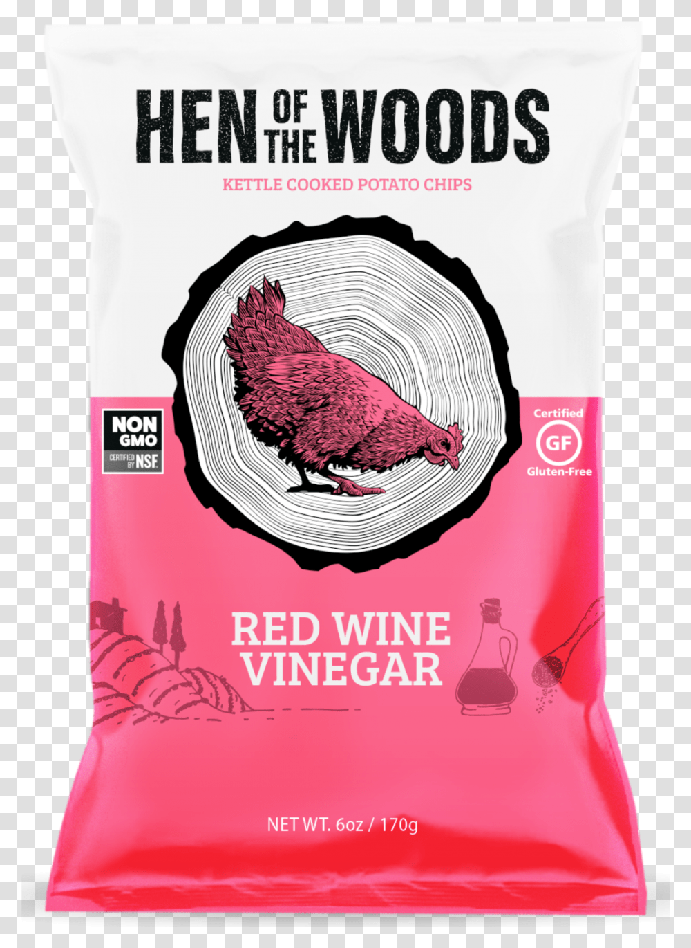 Redwinevinegar Render Hen Of The Woods Red Wine Vinegar Chips, Chicken, Bird, Plant, Food Transparent Png