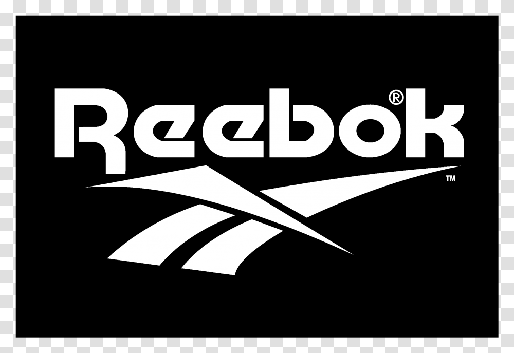 Reebok Logo White, Word, Alphabet Transparent Png