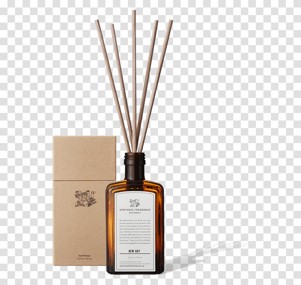 Reed Diffuser New Day Apotheke Fragrance, Bottle, Cosmetics, Mixer, Appliance Transparent Png