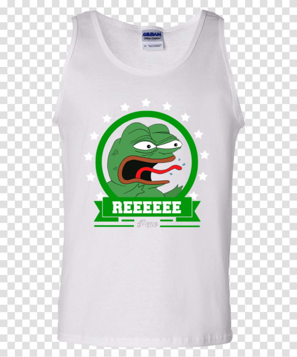 Reeeeee Angry Pepe Kekistan Tank Top, Clothing, T-Shirt, Sleeve, Food Transparent Png