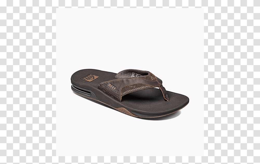Reef Men's Leather Fanning Sandal Slipper, Apparel, Footwear, Flip-Flop Transparent Png