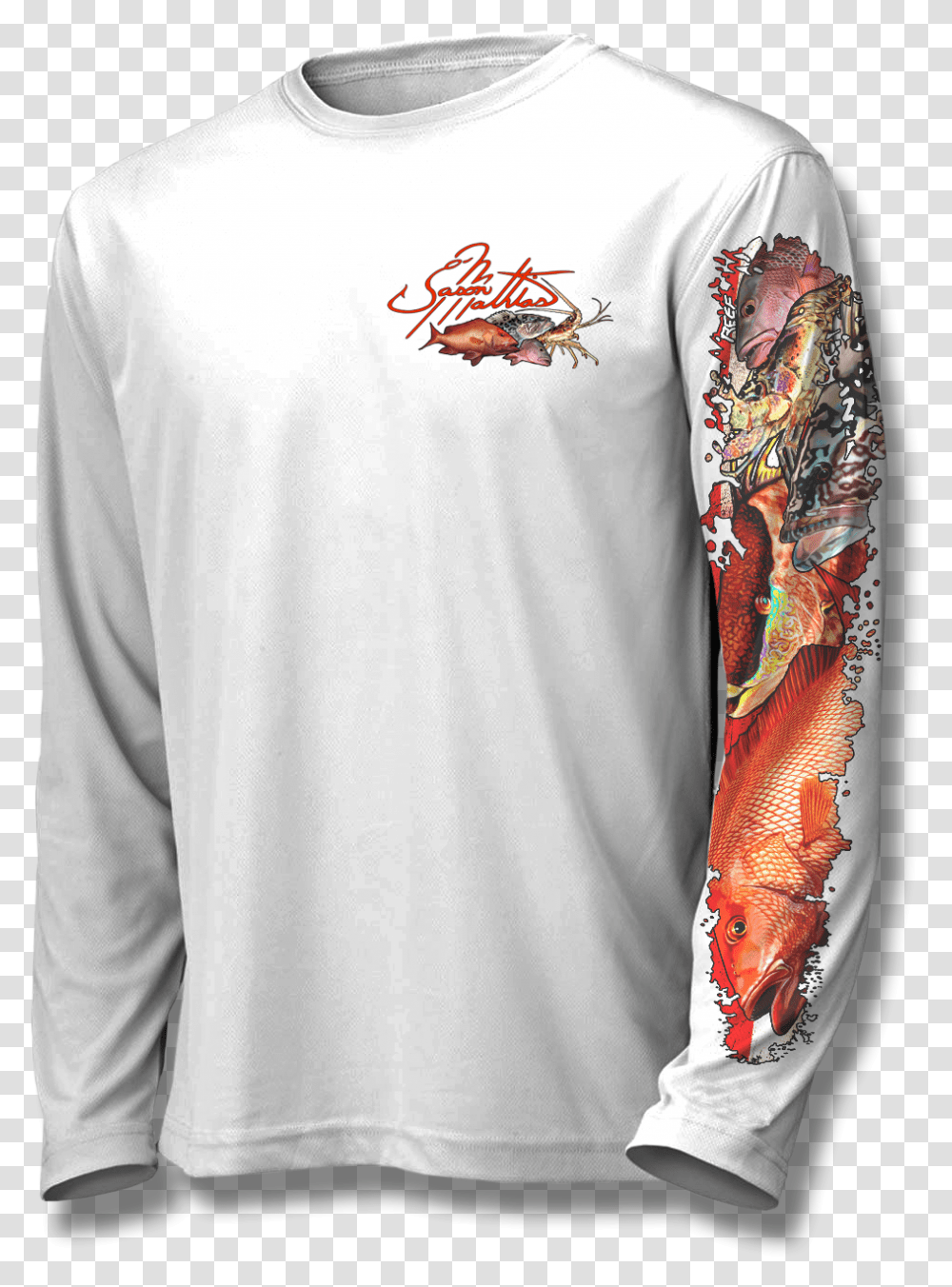 Reef Slam Jason Mathias Shirts Spiny Lobster Shirt, Sleeve, Apparel, Long Sleeve Transparent Png