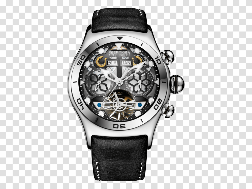 Reef Tiger Watch, Wristwatch, Number Transparent Png