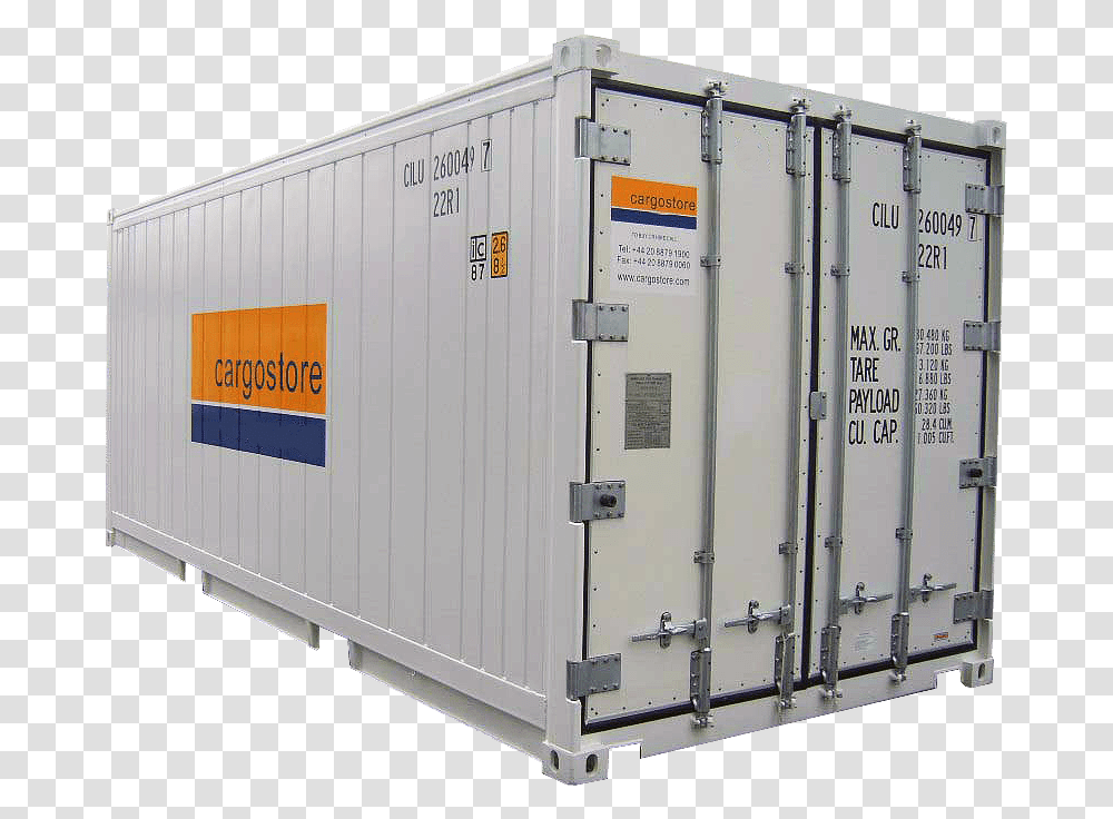 Reefer Container, Shipping Container, Moving Van, Vehicle, Transportation Transparent Png