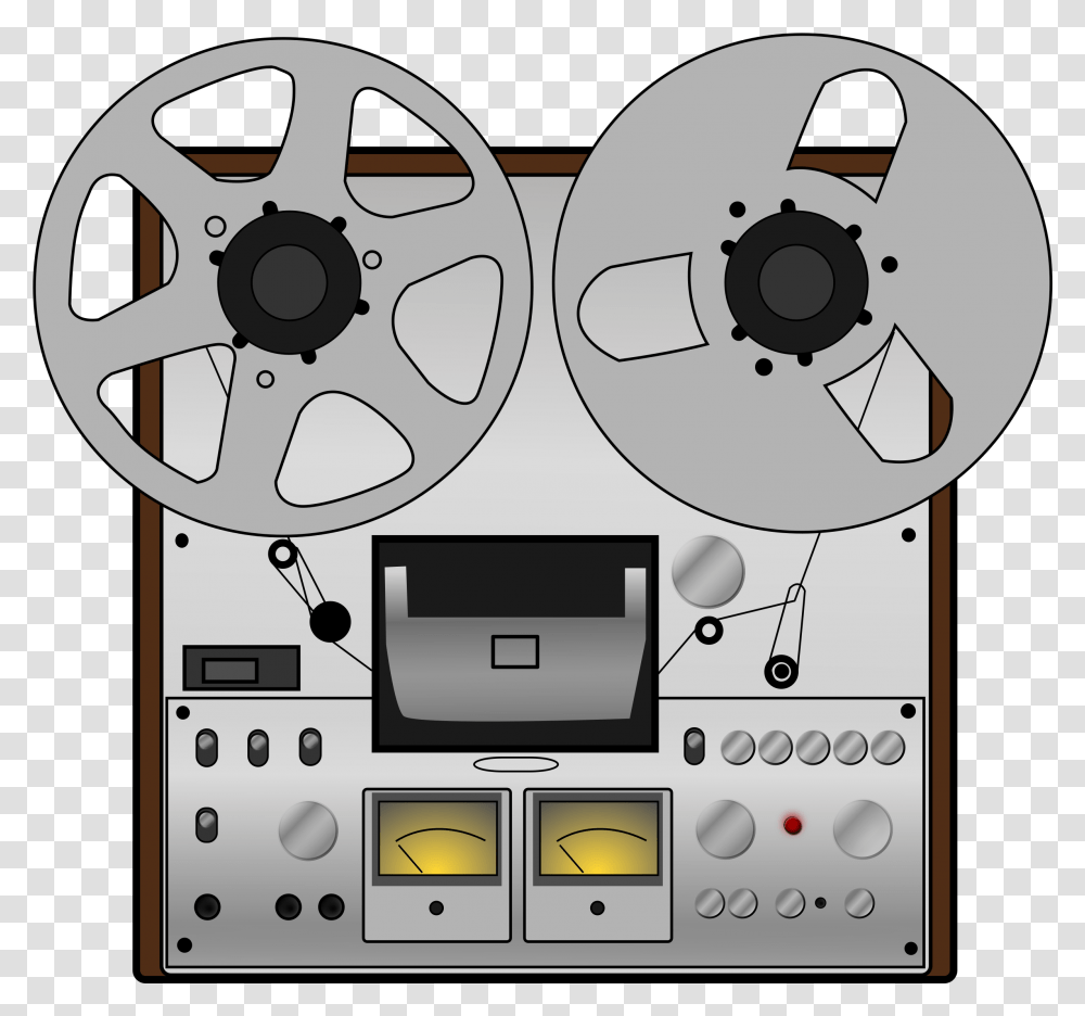 Reel Tape Recorder Image Reel To Reel Clipart, Electronics, Tape Player, Cooktop, Indoors Transparent Png