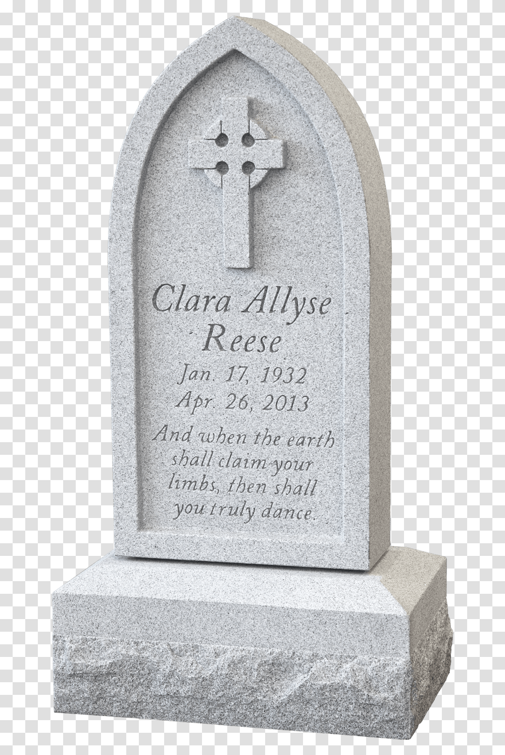 Reese Headstoneheadstone In Magnolia Cemetery Beaumont Headstone, Tomb, Tombstone, Rug Transparent Png