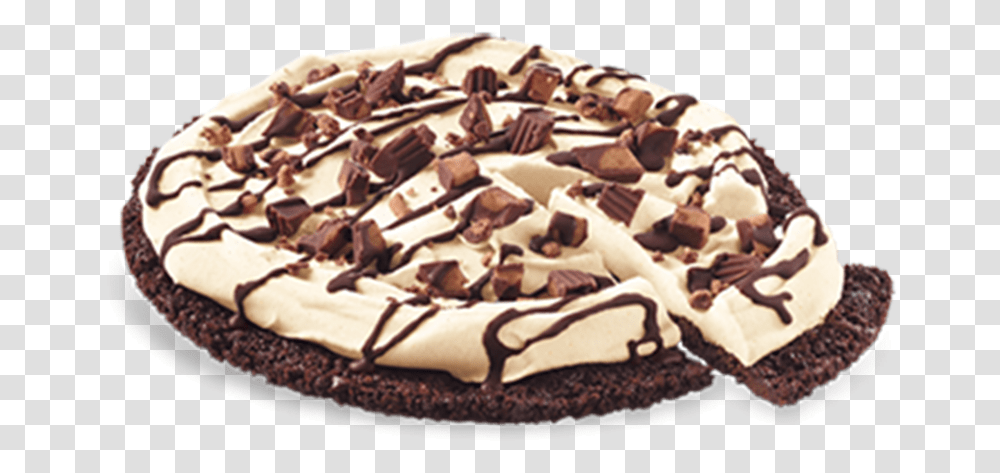 Reese Peanut Butter Cups Treatzza Pizza Dairy Queen Treatzza Pizza, Dessert, Food, Birthday Cake, Cream Transparent Png