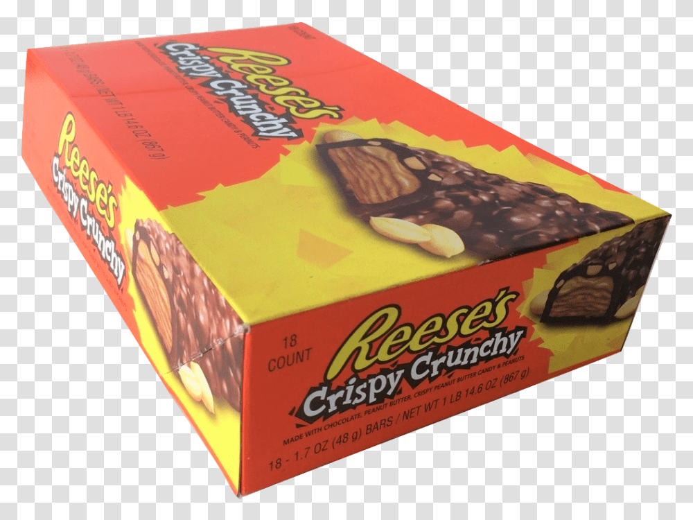 Reese's Crispy Crunchy Box Reese's Peanut Butter Cups, Sweets, Food, Confectionery, Carton Transparent Png