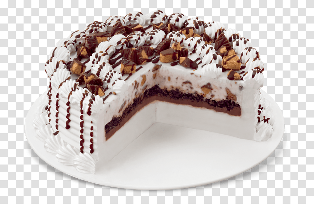 Reese's Peanut Butter Cups Blizzard Cake Dairy Queen Blizzard Cakes, Dessert, Food, Birthday Cake, Torte Transparent Png