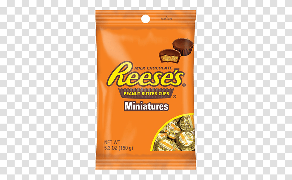 Reese's Peanut Butter Cups Miniatures, Food, Plant, Snack, Grain Transparent Png