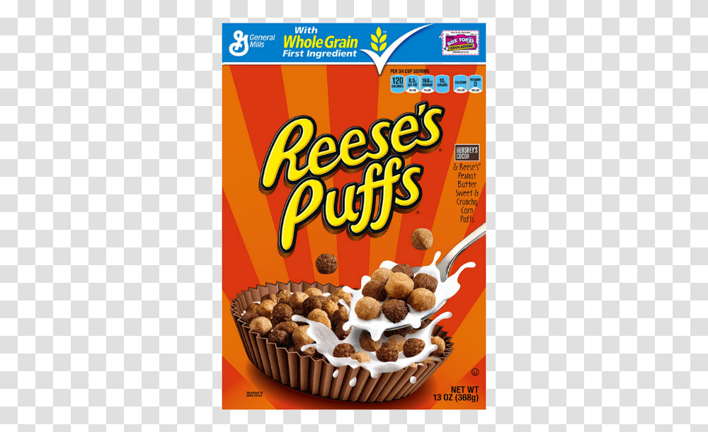Reese's Puffs Reese's Puff General Mills Cereal, Advertisement, Poster, Flyer, Paper Transparent Png