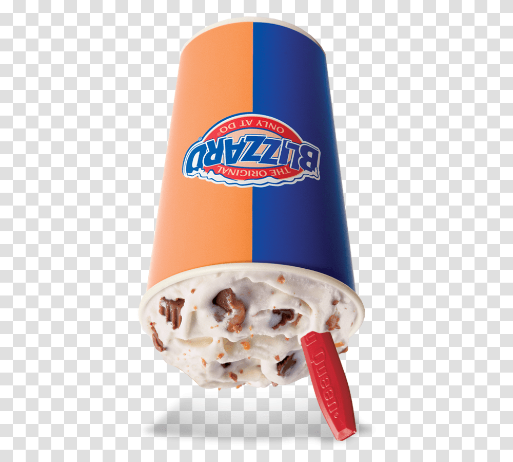 Reeses Blizzard Dairy Queen Reeses, Dessert, Food, Cream, Creme Transparent Png