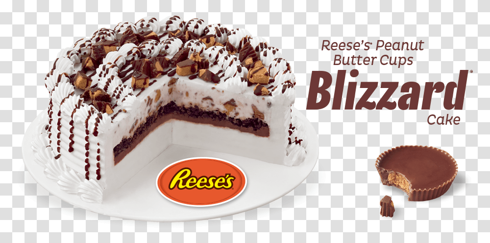 Reeses Dairy Queen Cakes, Birthday Cake, Dessert, Food, Cream Transparent Png