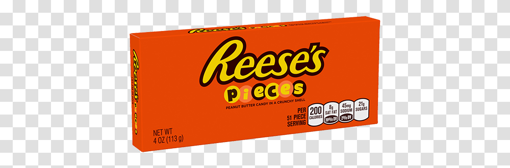 Reeses Pieces 113g Box American Candy Pieces Theater Box, Food, Word, Sweets, Confectionery Transparent Png