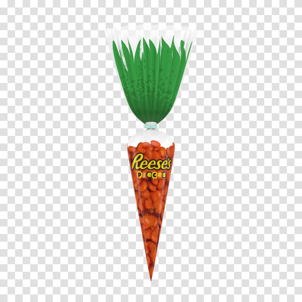 Reeses Pieces Easter Peanut Butter Pieces Carrot Candy, Cone, Plant Transparent Png