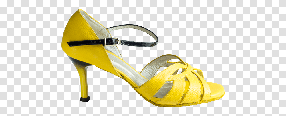 Ref T287d C1207 All In Yellow Leather Basic Pump, Apparel, Sandal, Footwear Transparent Png
