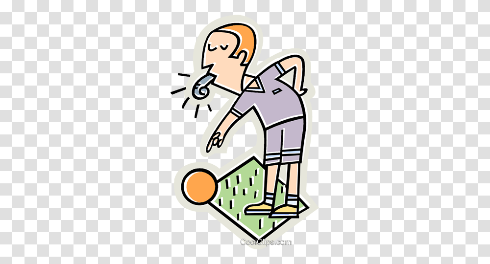 Referee Blowing Whistle Royalty Free Vector Clip Art Illustration, Plant, Poster, Advertisement Transparent Png