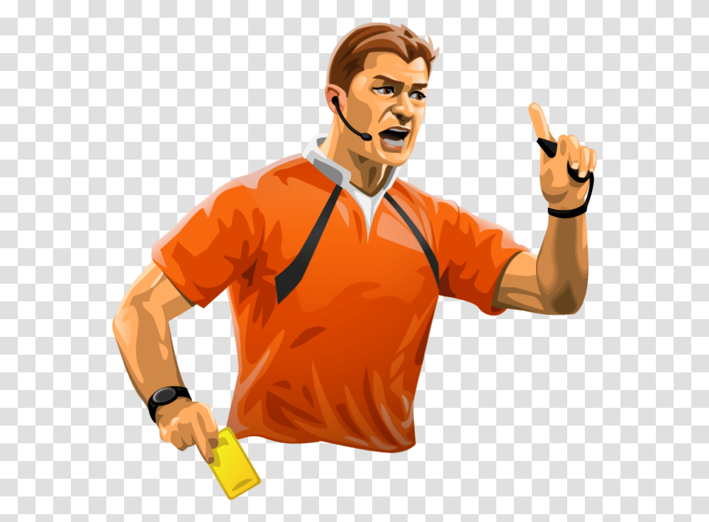 Referee Download Illustration, Person, Hand, Sport, Finger Transparent Png