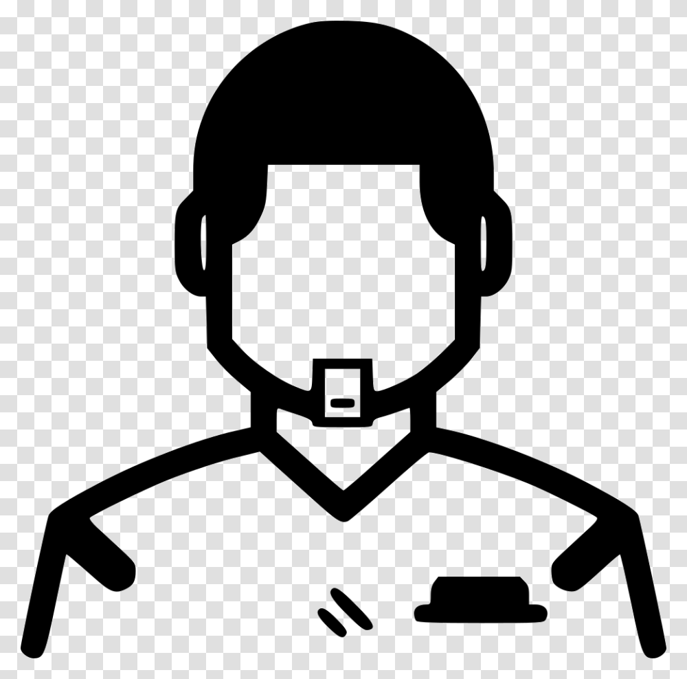 Referee Svg Icon Free Download Referee, Stencil, Silhouette, Lawn Mower, Electronics Transparent Png