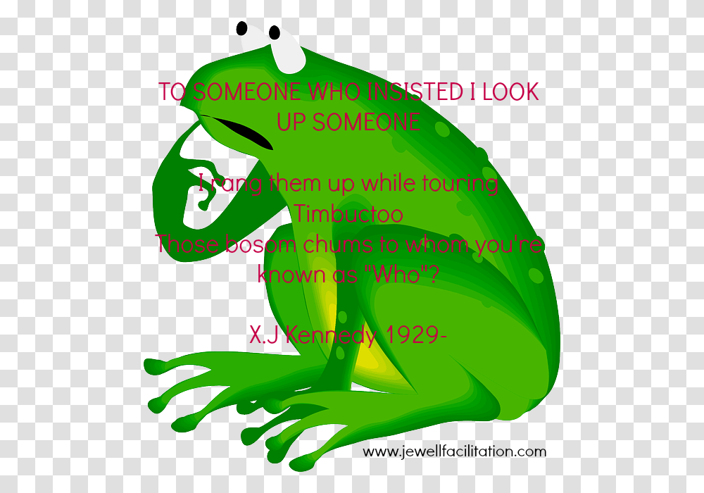 Reflection Clipart Thinking Poem Frog And Nightingale, Amphibian, Wildlife, Animal, Tree Frog Transparent Png
