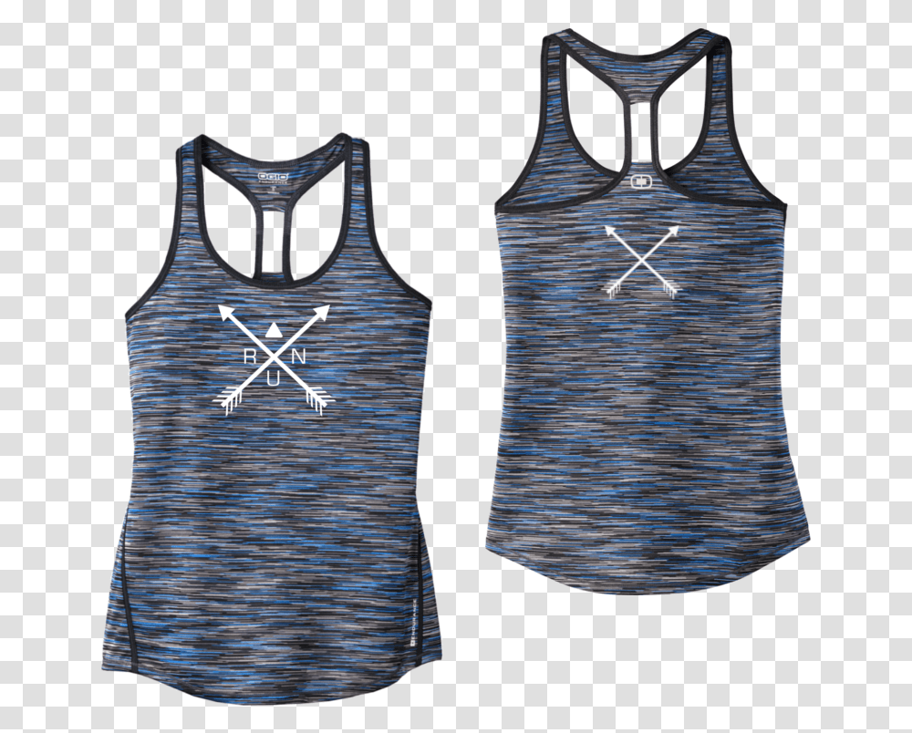 Reflective Tank Top Crossed Arrows Sleeveless, Clothing, Apparel, Undershirt Transparent Png