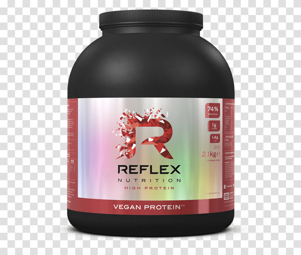 Reflex 100 Native Whey Strawberries Amp Cream, Label, Plant, Lamp Transparent Png