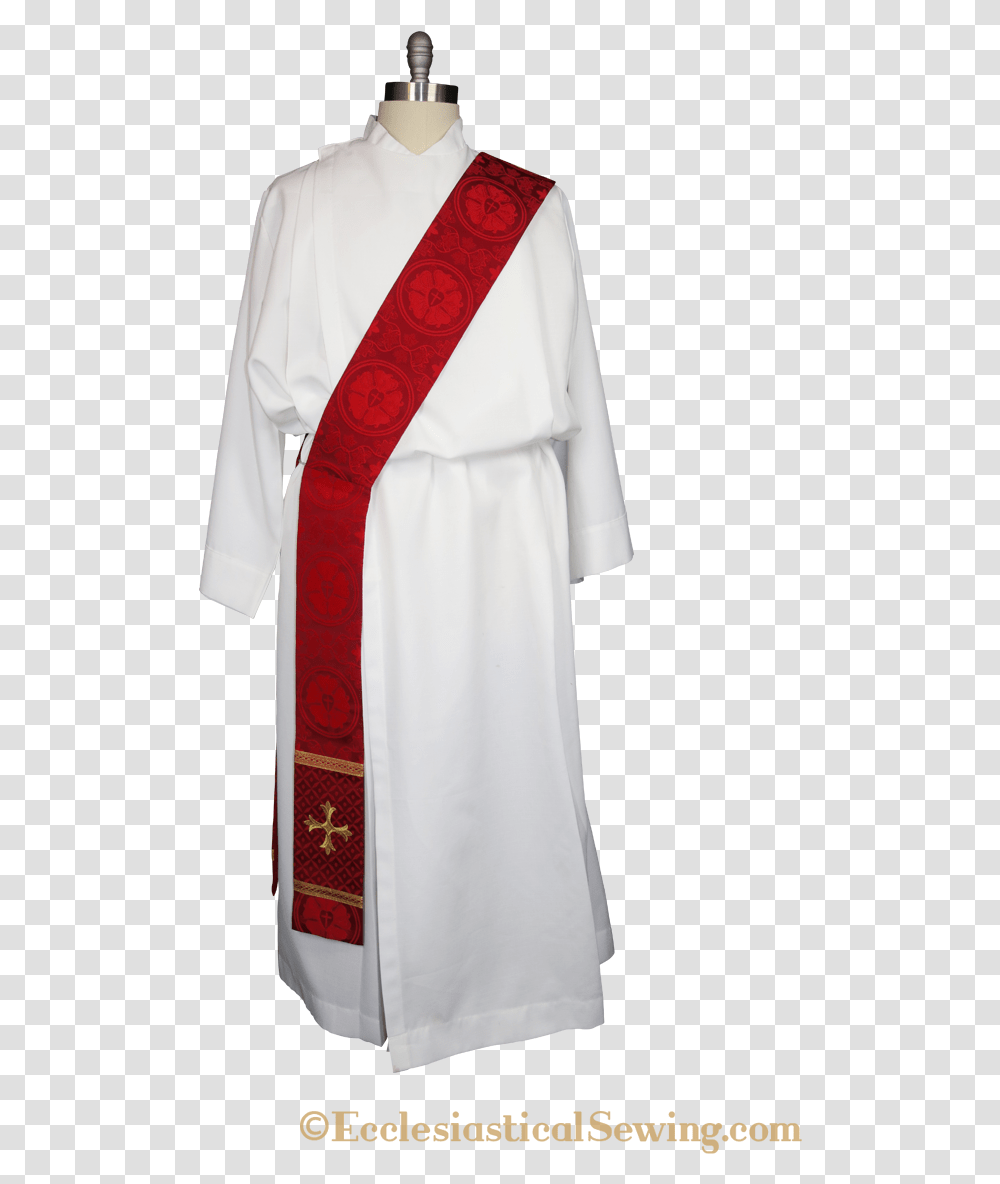 Reformation Deacon Priest Pastor Clergy Stole Red Luther Kimono, Apparel, Scarf, Person Transparent Png