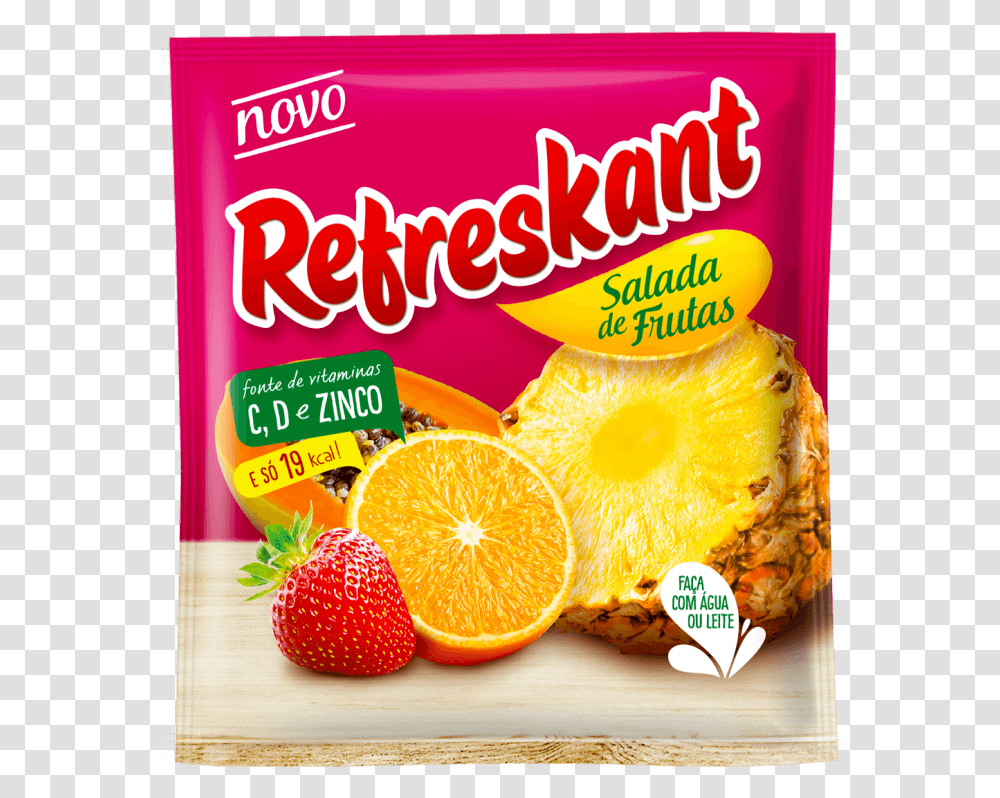 Refresco P Refreskant Salada De Frutas 250gtitle Refresco Em P Refreskant, Plant, Orange, Citrus Fruit, Food Transparent Png