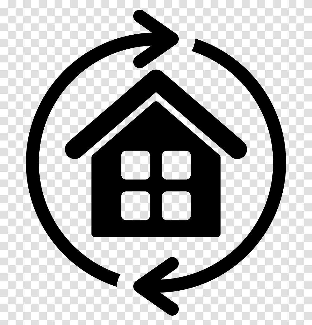Refresh Button Vector Background House Icon, Stencil, Grenade, Bomb Transparent Png