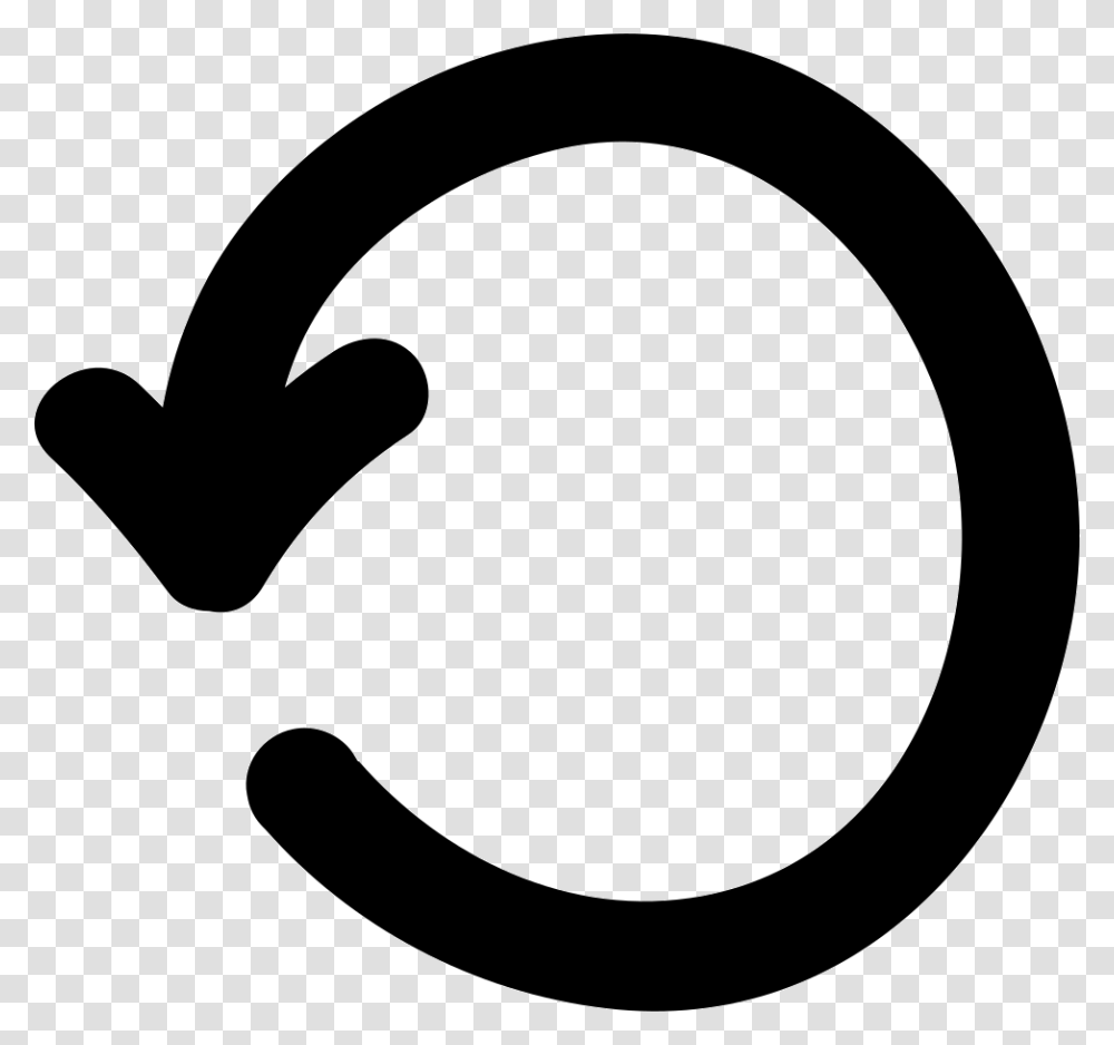 Refresh Circular Arrow Hand Drawn Symbol Svg Circle Arrow, Stencil, Label, Logo Transparent Png
