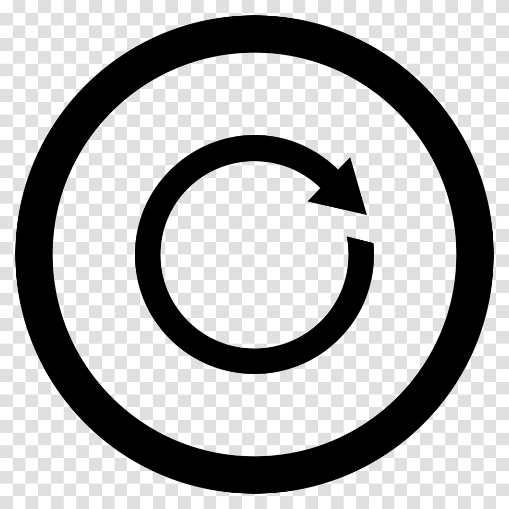 Refresh Circular Arrow In A Circle Comments Creative Commons Logo, Trademark, Number Transparent Png