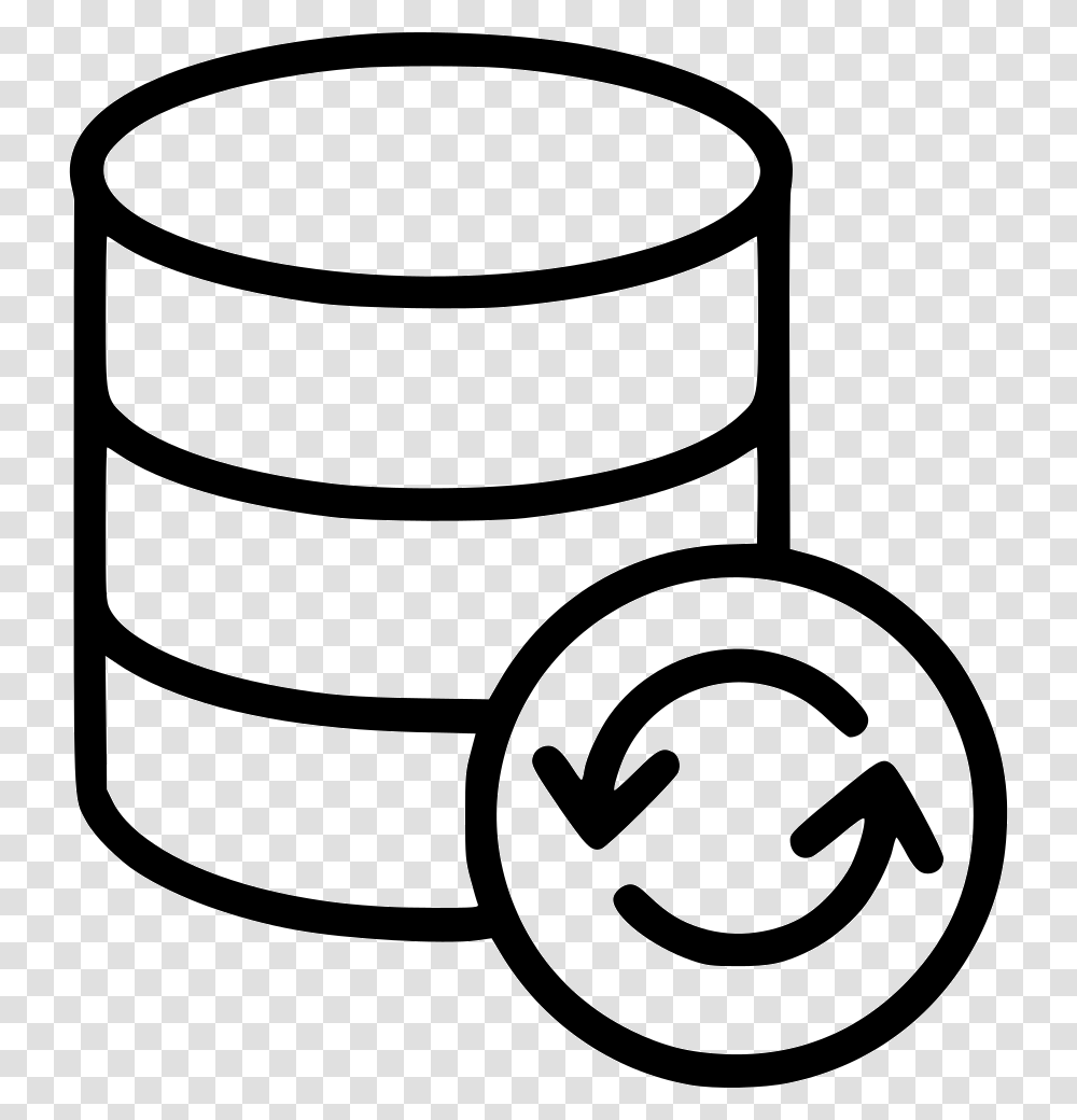 Refresh Network Data Refresh Icon, Cylinder, Barrel, Jar Transparent Png