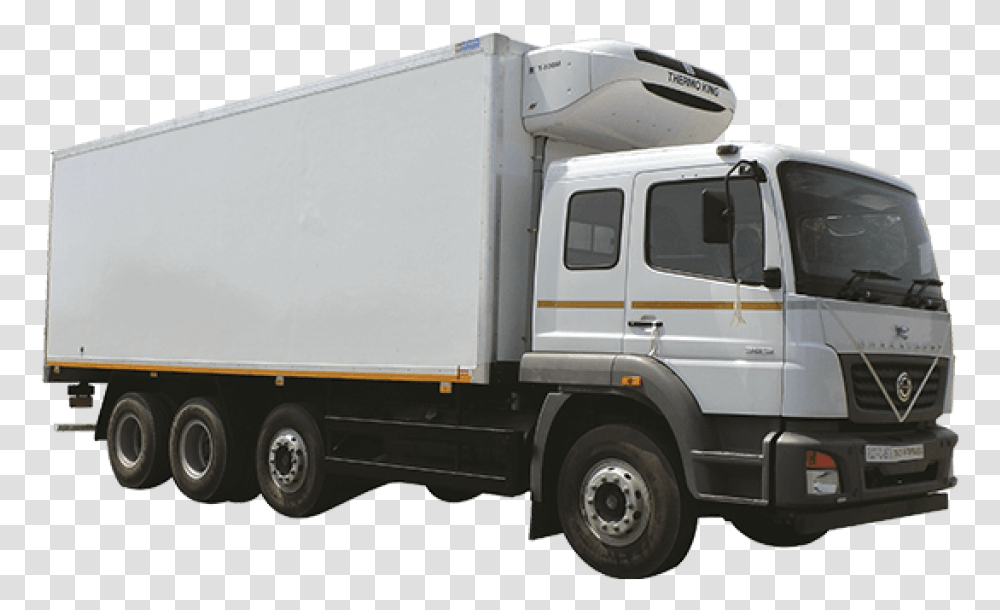 Refrigerated Container Trailer Truck, Vehicle, Transportation, Moving Van, Bumper Transparent Png