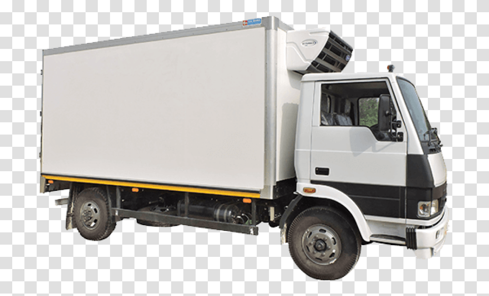 Refrigerated Container Trailer Truck, Vehicle, Transportation, Van, Moving Van Transparent Png