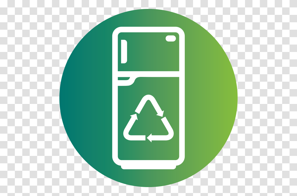 Refrigerator Circle, Green, Recycling Symbol, Chair Transparent Png